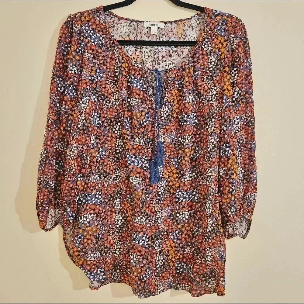 Bar III Floral Blouse